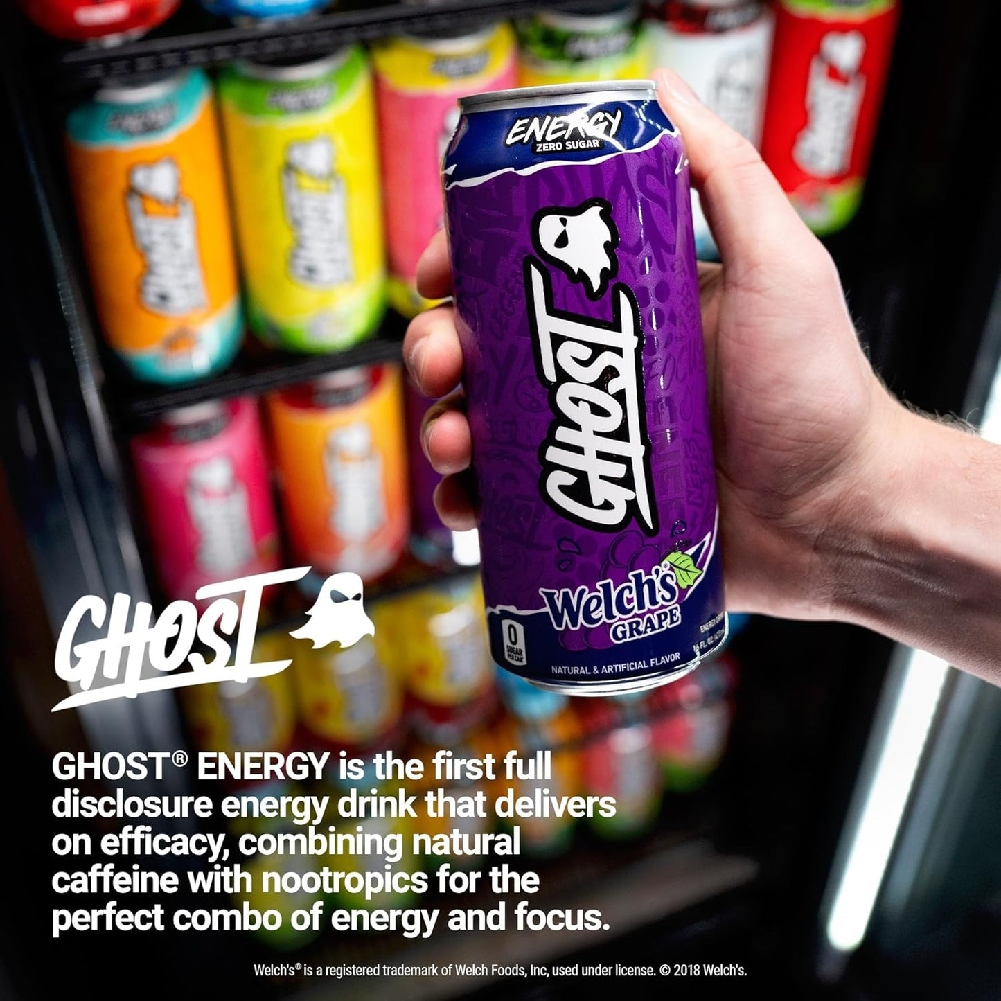 GHOST Energy Drink - 12 Pack - Energy & Focus & No Artificial Colors