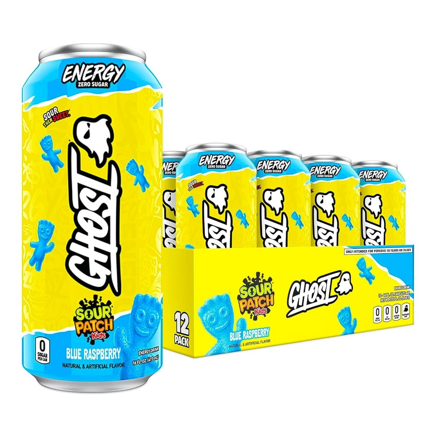 GHOST Energy Drink - 12 Pack - Energy & Focus & No Artificial Colors