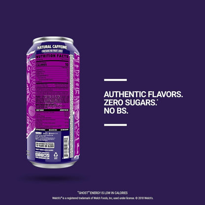 GHOST Energy Drink - 12 Pack - Energy & Focus & No Artificial Colors
