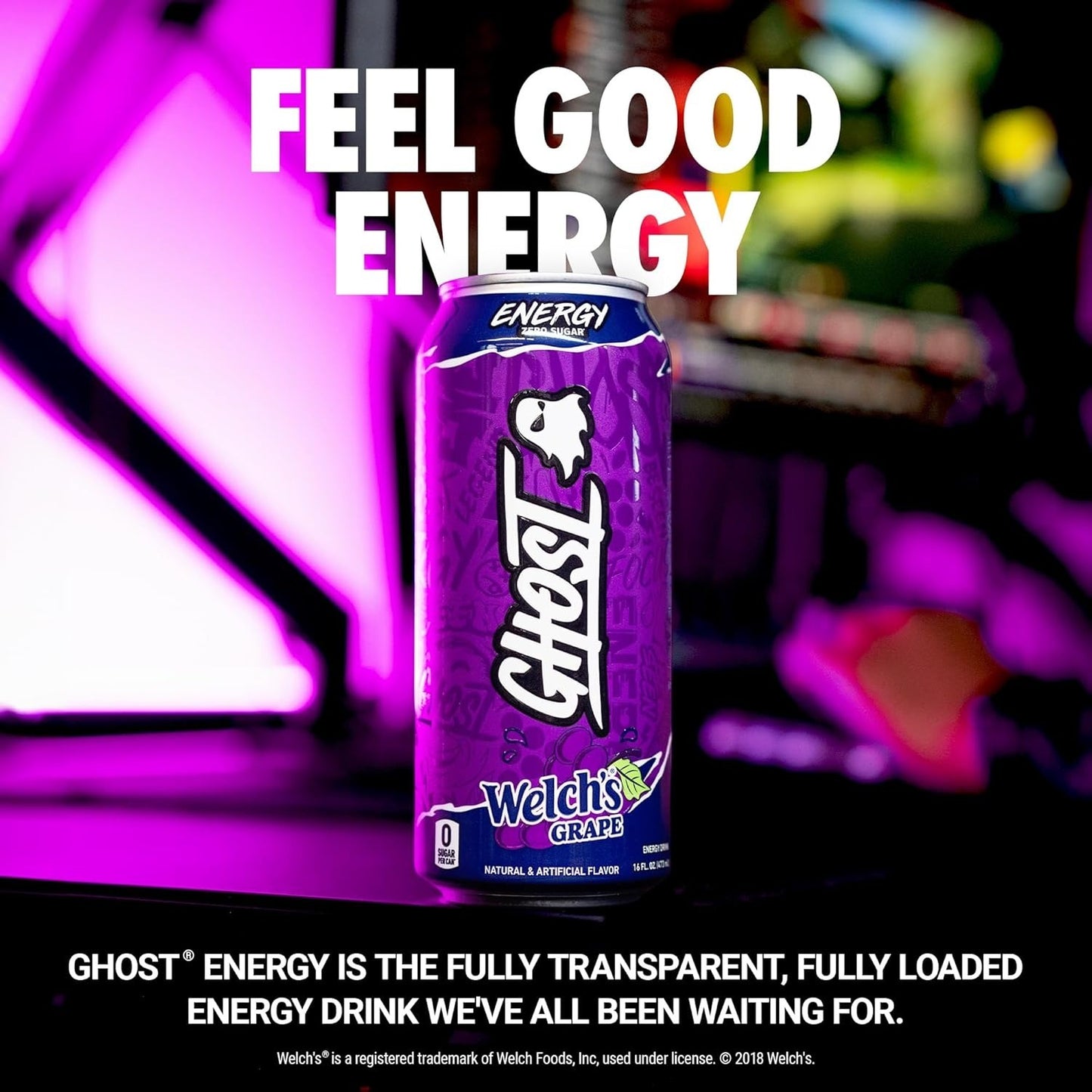 GHOST Energy Drink - 12 Pack - Energy & Focus & No Artificial Colors