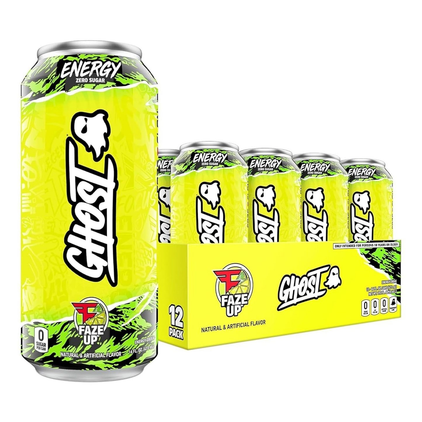 GHOST Energy Drink - 12 Pack - Energy & Focus & No Artificial Colors