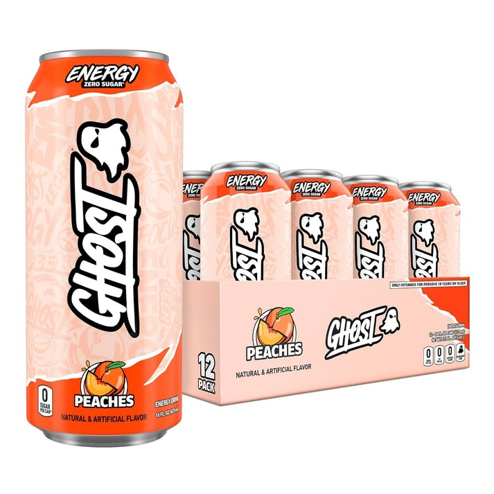 GHOST Energy Drink - 12 Pack - Energy & Focus & No Artificial Colors