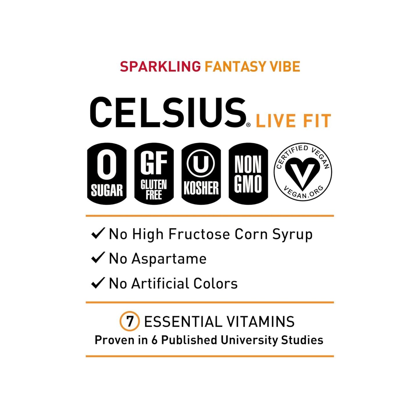 CELSIUS Assorted Flavors Official Variety Pack,(Pack of 12)