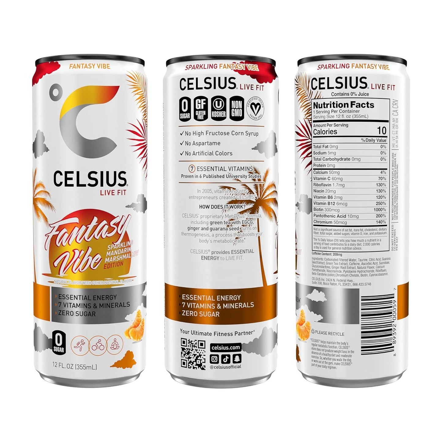 CELSIUS Assorted Flavors Official Variety Pack,(Pack of 12)