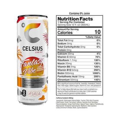 CELSIUS Assorted Flavors Official Variety Pack,(Pack of 12)